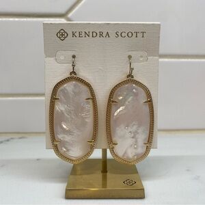 Kendra Scott Gold and Pearl Earrings
